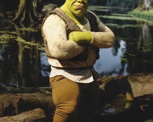 Если бы «Шрек» был фильмом с живыми актёрами: 10 кадров от нейросети