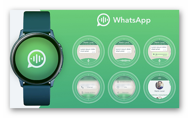 Картинка Возможности WhatsApp на Galaxy Watch